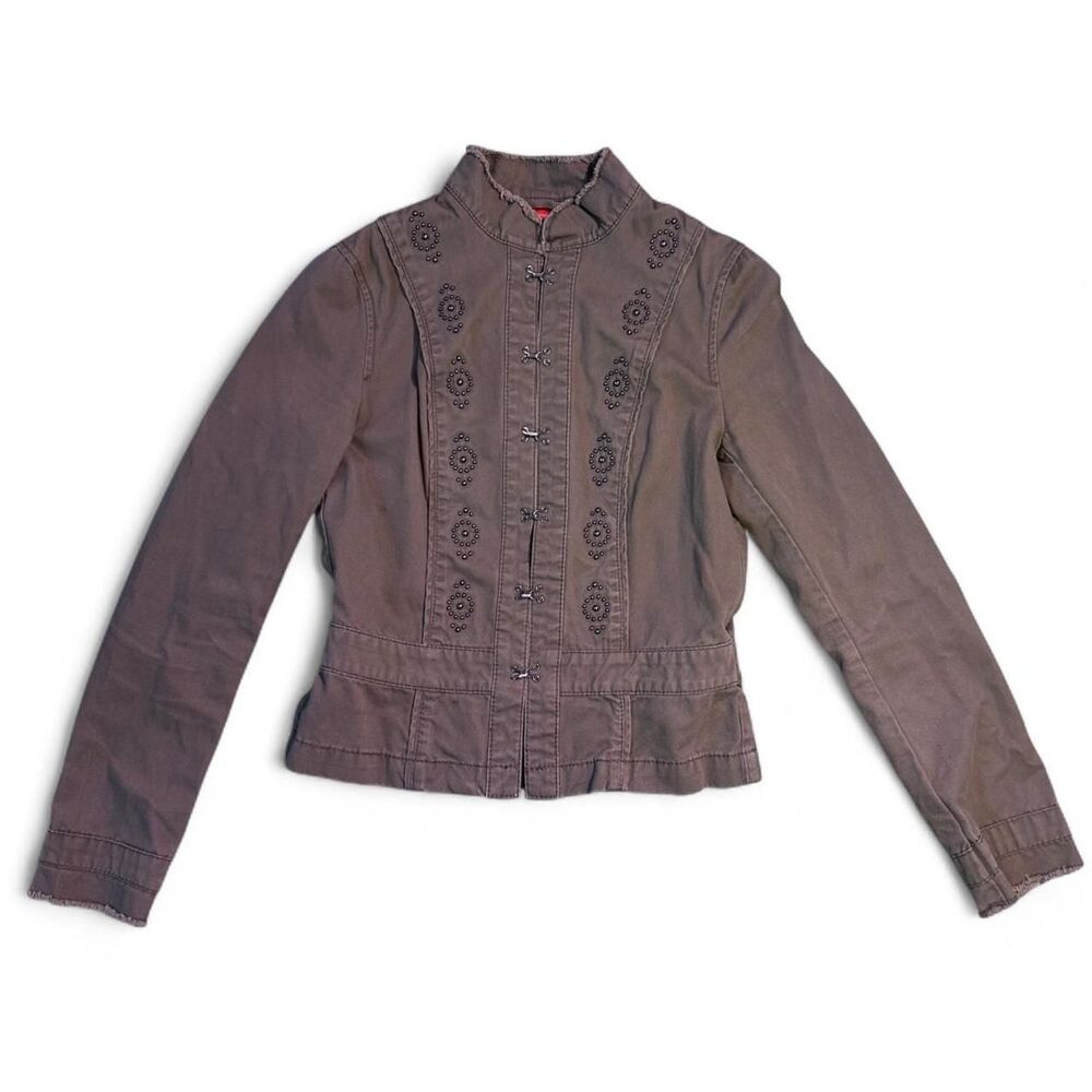 Esprit Women's Brown and Grey Jacket - Size Small - Great Used Condition